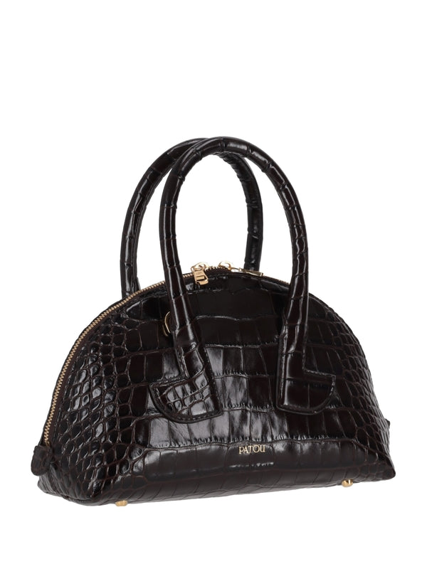 Patou Burgundy Tote Bags