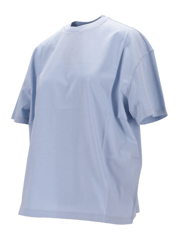 Back Triangle Logo Cotton Short-Sleeve T-Shirt