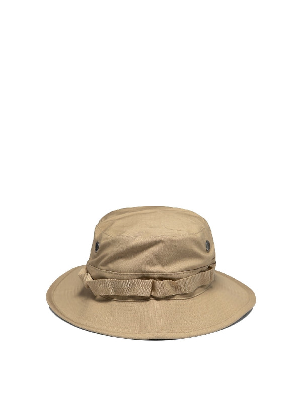 Drawstring Cotton Bucket Hat