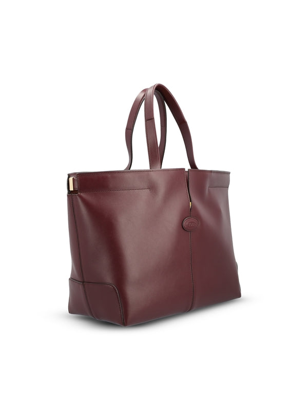 Tod'S Burgundy Tote Bags