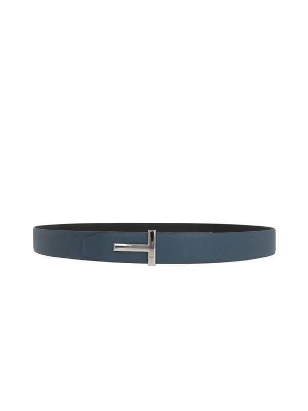 Tom Ford Navy Leather Belts