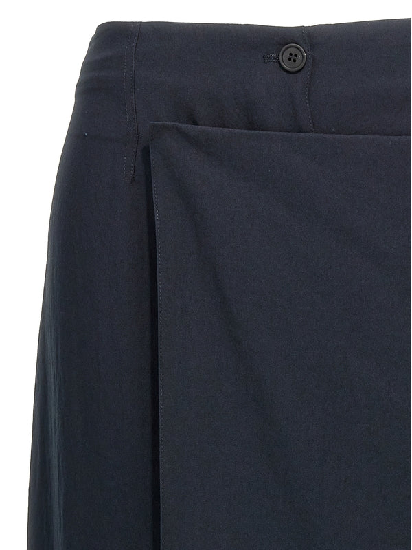 Wrap Detail Long Skirt