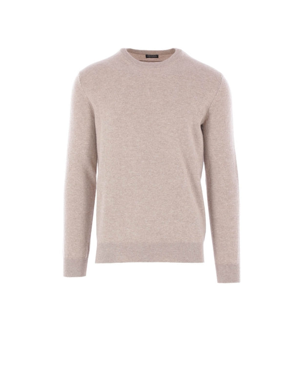 Z Zegna Beige Knitted