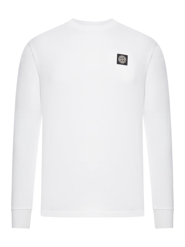 Stone Island White Long Sleeve Top