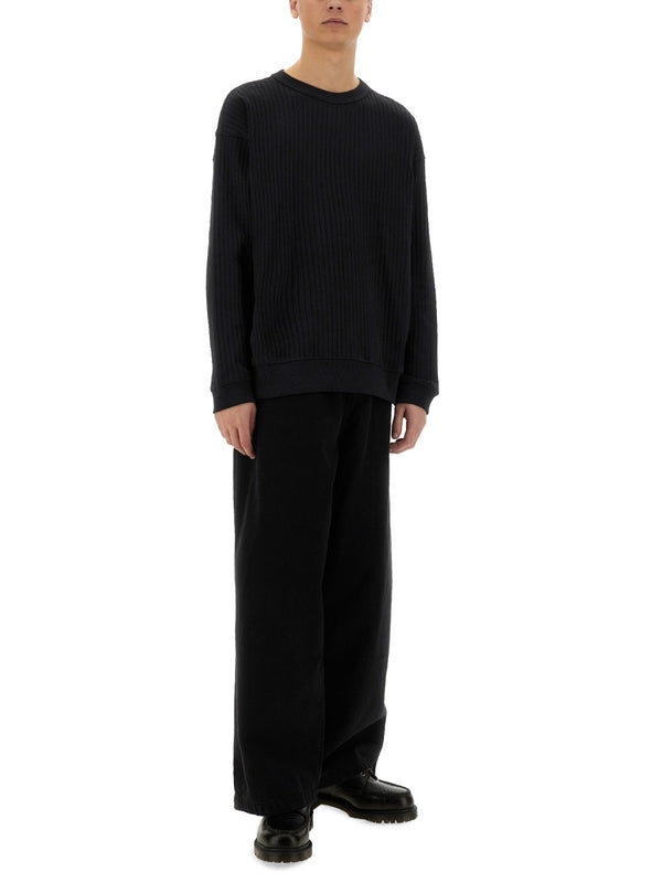 Black Wide Denim Pants