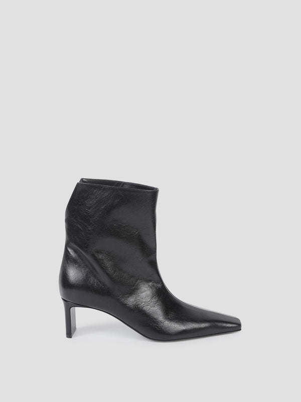 Khaite Black Ankle Boots