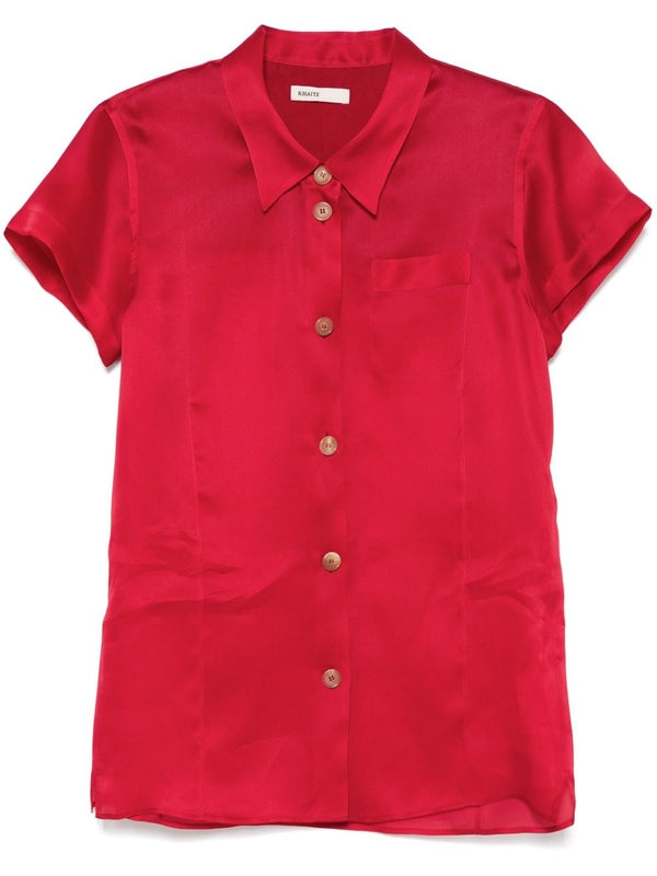 Kate Red Shirt & Blouse