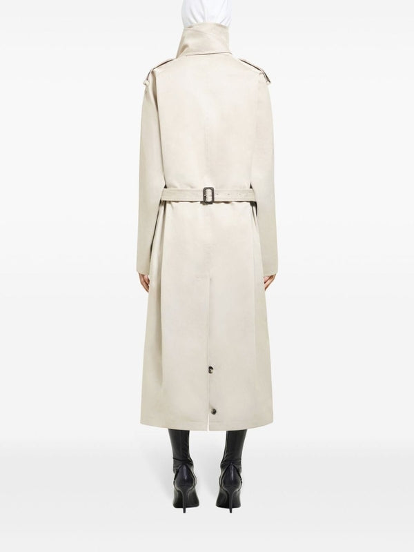 Asymmetrical Collar Trench Coat