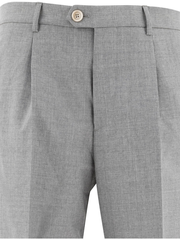 Classic Straight Wool Pants