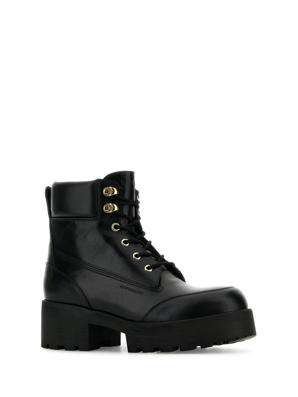 Leather Lace-up Boots