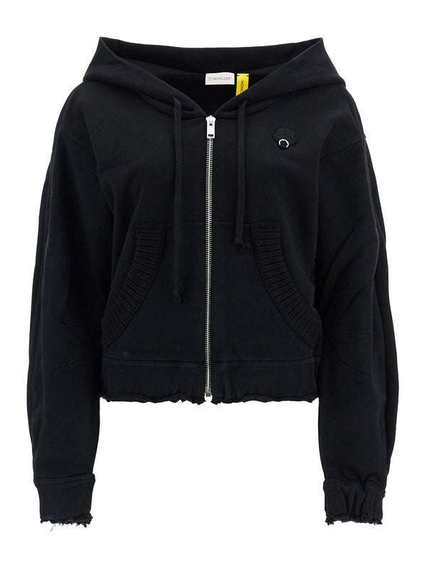 Willow Smith Logo Patch Hoodieed Zip-Up