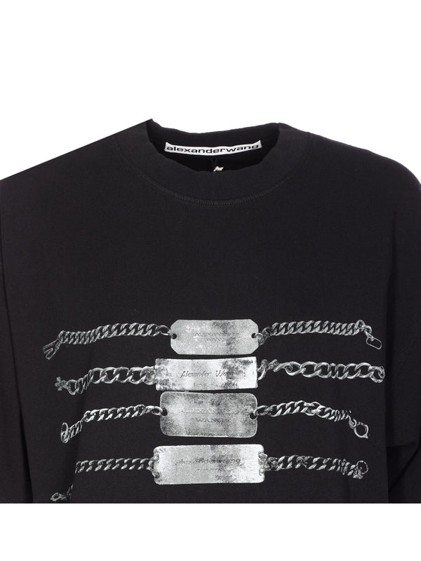 Printed Cotton Short Sleeve T-Shirt