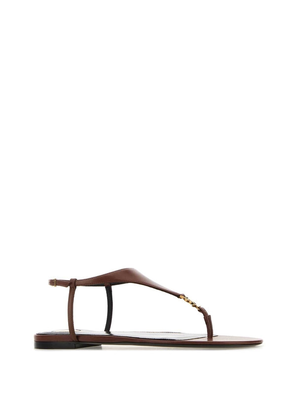 Saint Laurent Brown Flip Flops