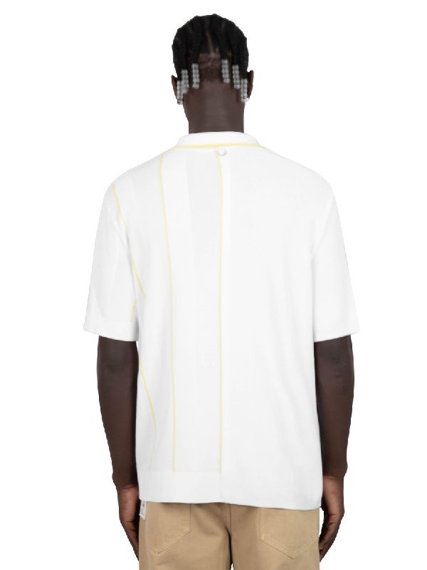 Asymmetric Short Sleeve Polo Shirt