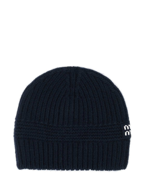 Logo Patch Wool Blend Beanie