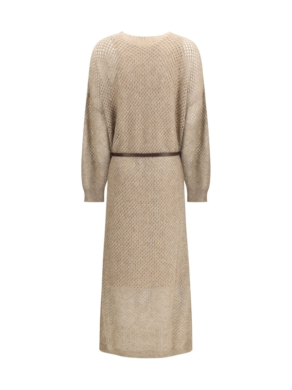 Brunello Cucinelli Beige Long Dress