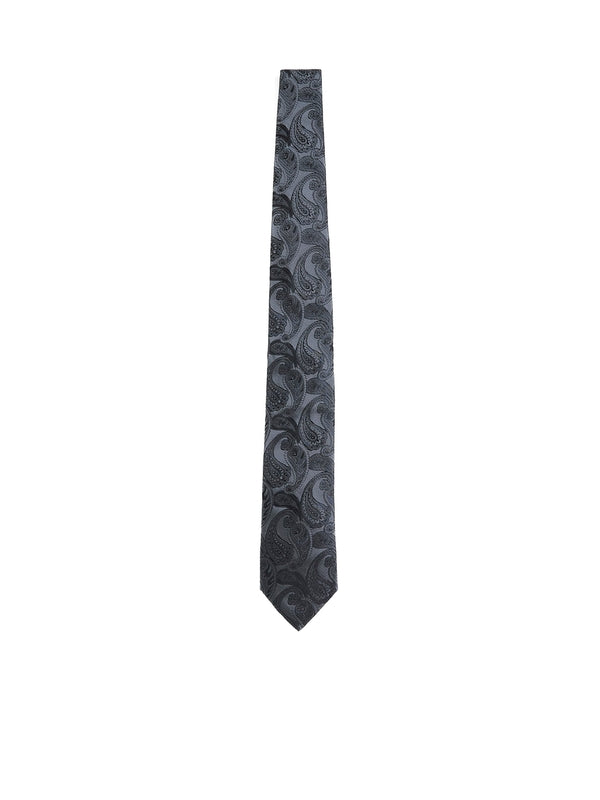 Paisley Embroidery Silk Tie