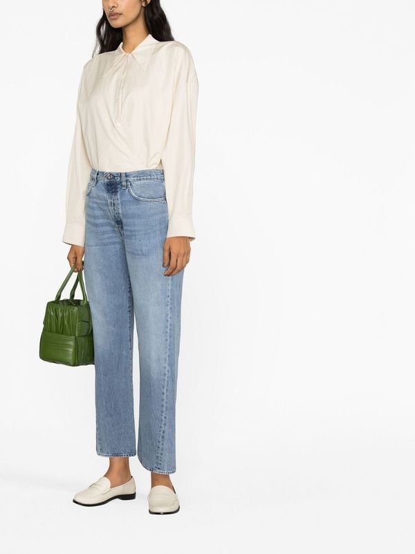 Twist Crop
  Denim Pants