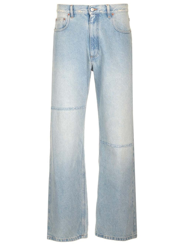 5-pocket High-waist Denim Pants