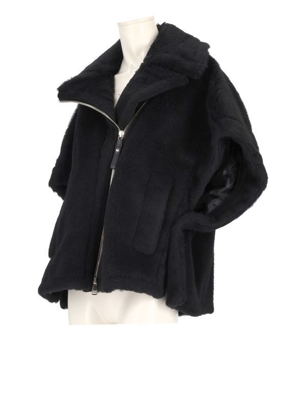 Teddy Shearling Zip-Up Jacket