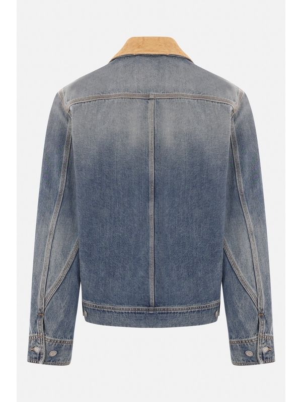 Alexander Mcqueen Blue Trucker