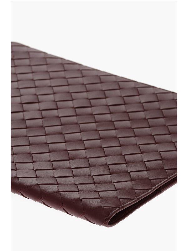 Bottega Veneta Intrecciato Notebook Burgundy Tech