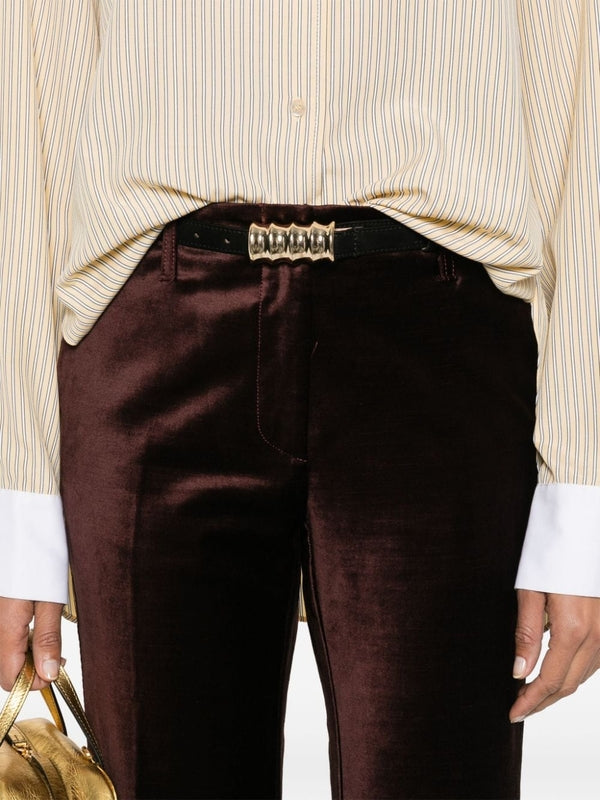 Velvet Flare Pants