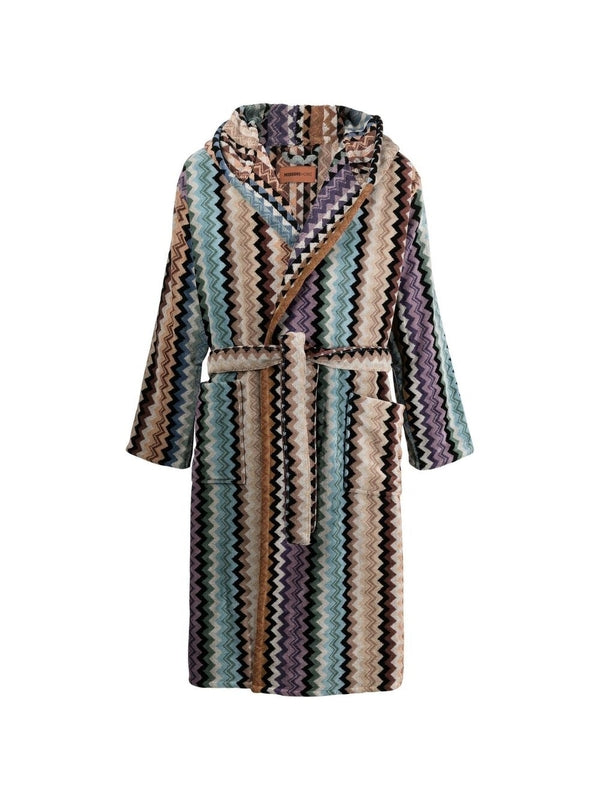 Stripe Pattern Cotton Robe