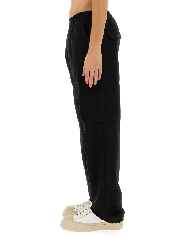 Banded Wool Jogger Pants