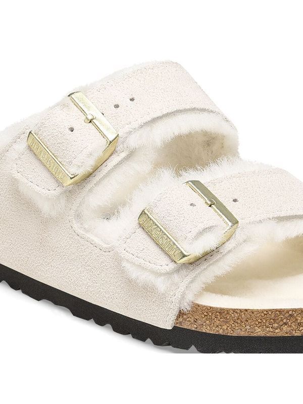 Arizona 扣环绒面革羊毛凉鞋