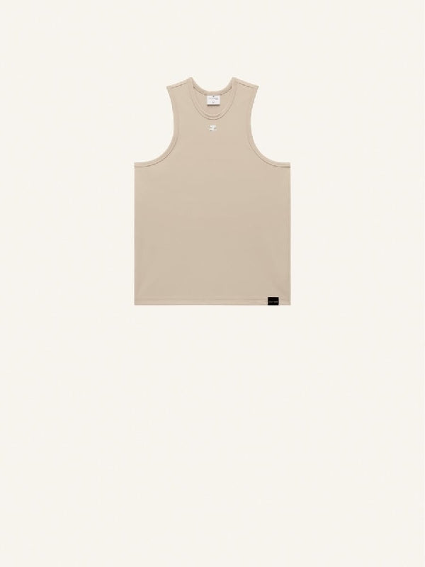 Logo Detail Stretch Tank Top