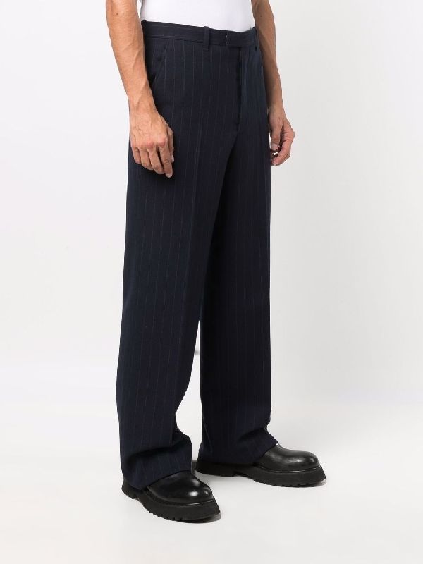 Pinstripe Wool Pants