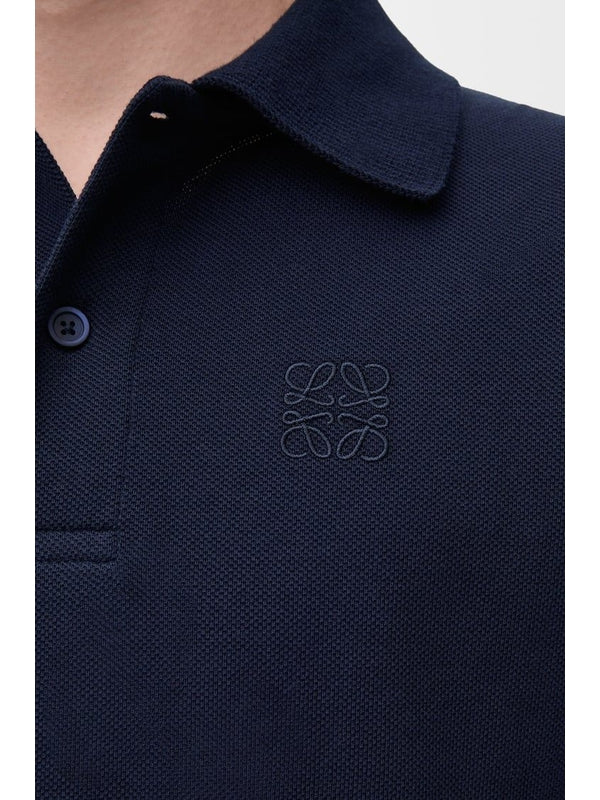 Anagram Logo Embroidered Polo Shirt