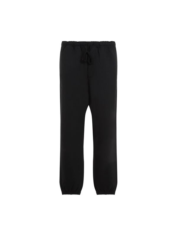 徽标抽绳慢跑裤