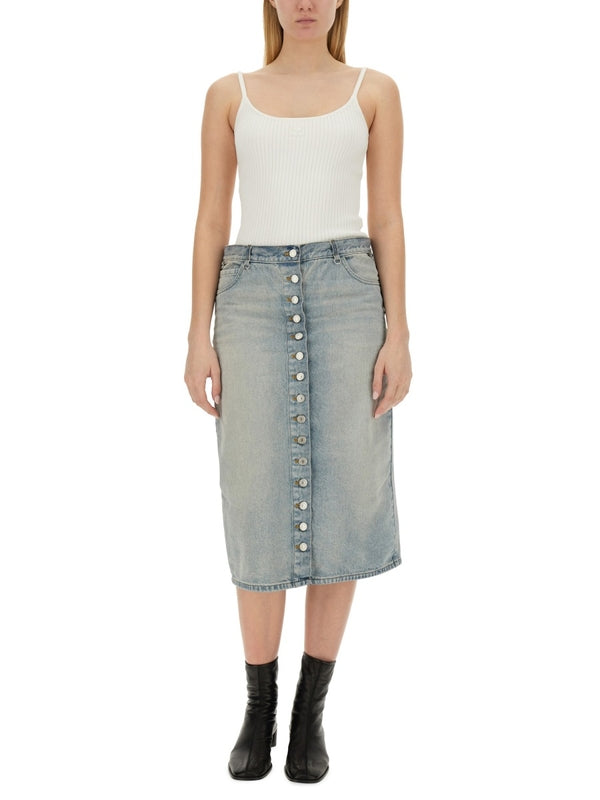 ロゴディテール ノースリーブ トップス