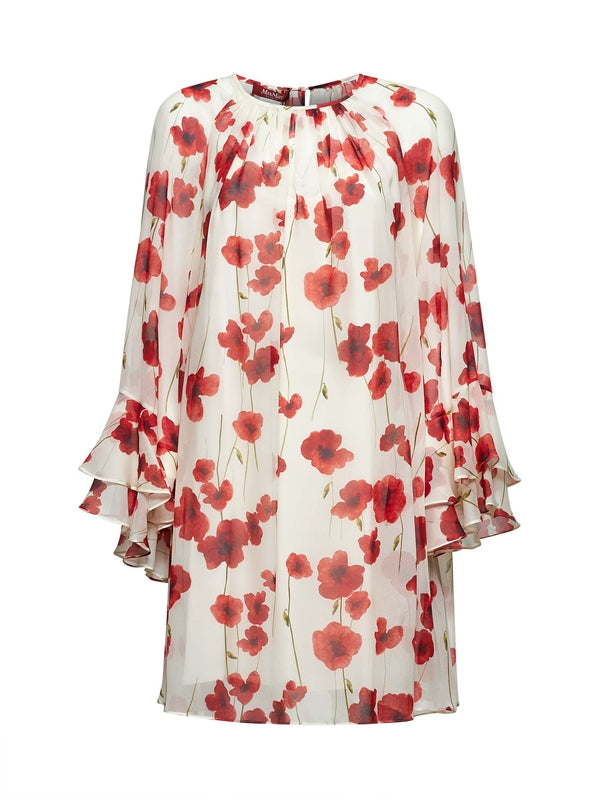 Zoraide All-Over Print Silk Dress