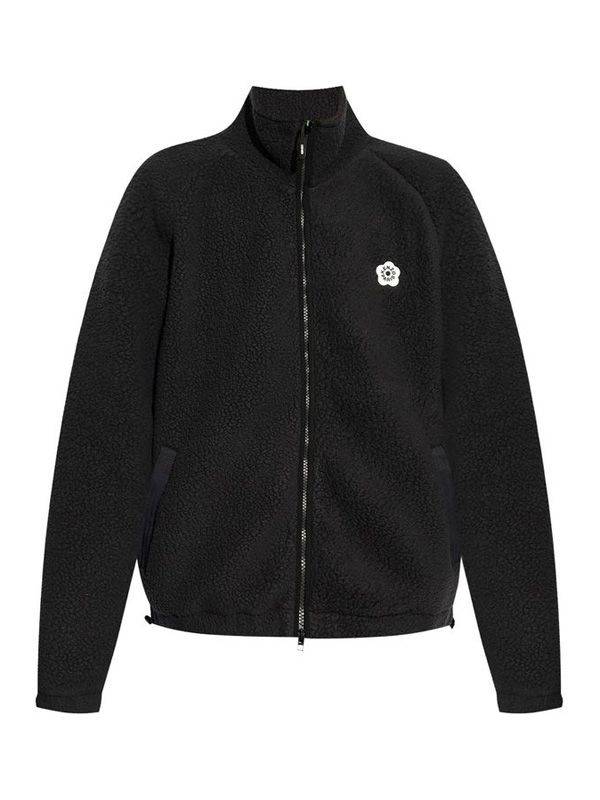 Bokeh Flower Logo Patch Fleece Jacket