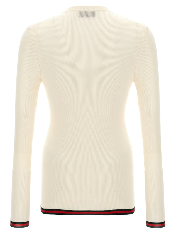 Web Henley Neck Rib Long
  Sleeve Top