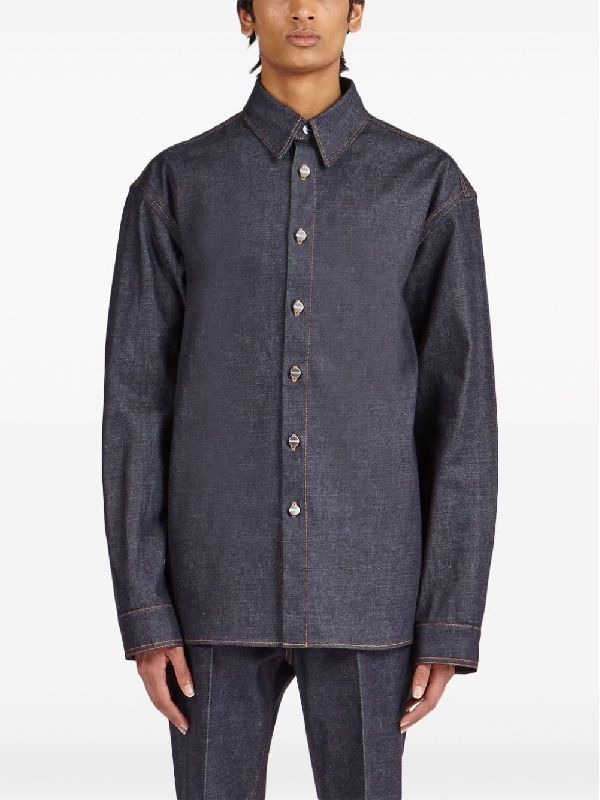 Back Logo
  Patch Cotton Denim Shirt