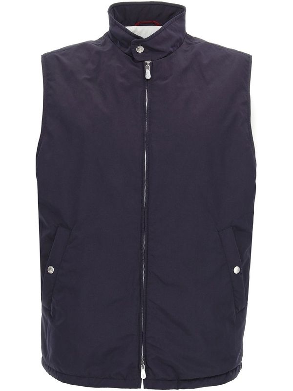 Highneck
  Zip-up Vest