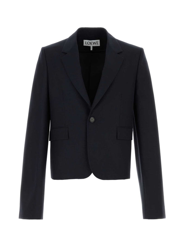 Single-breasted Wool Tailored Jacket