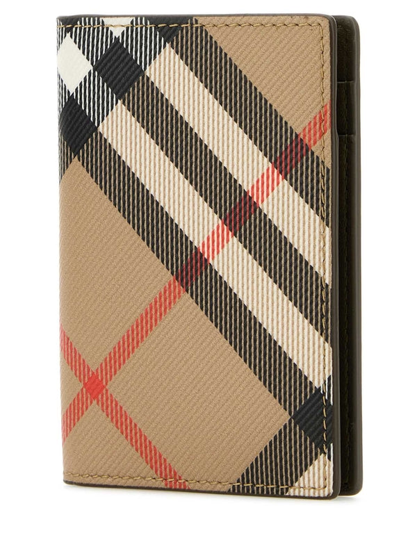 Vintage Check Fold Card Wallet