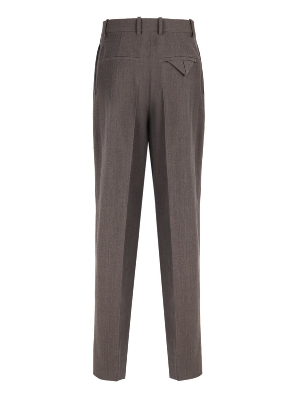 Wool Blend Stretch Pants