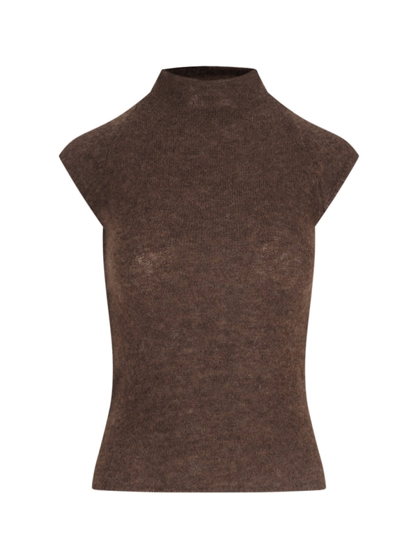 Alpaca Highneck Sleeveless Knit