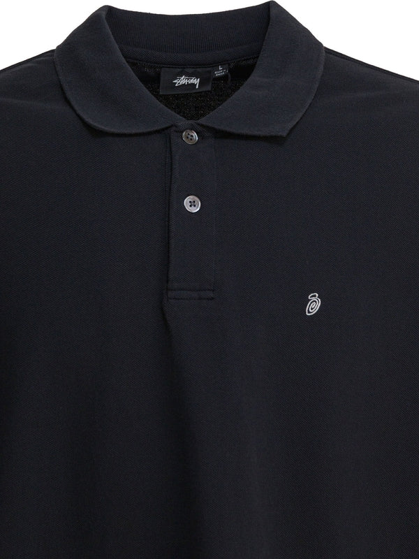 Stussy Black Polo Shirts