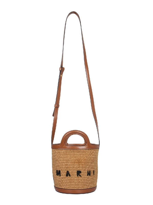 Tropicalia Rafia Small Bucket Bag