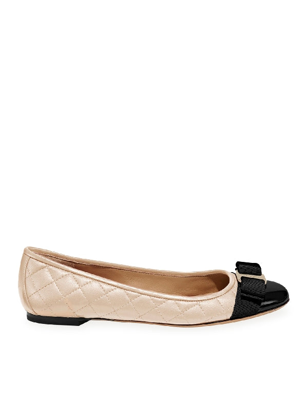 Barina Quilted Leather Flat
  Shoes