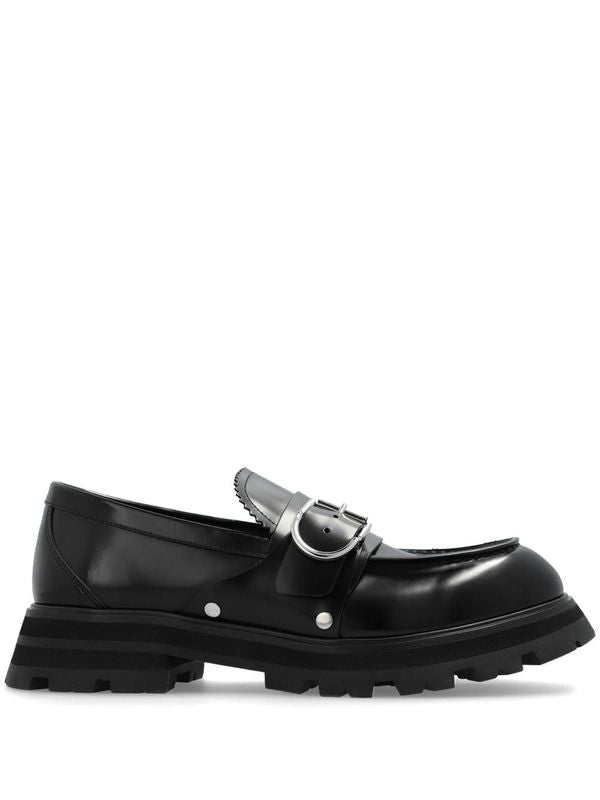 Wander Buckle Leather Loafers