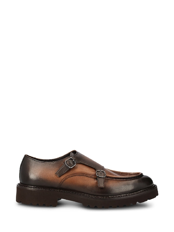 Calfskin Monk Strap Shoes