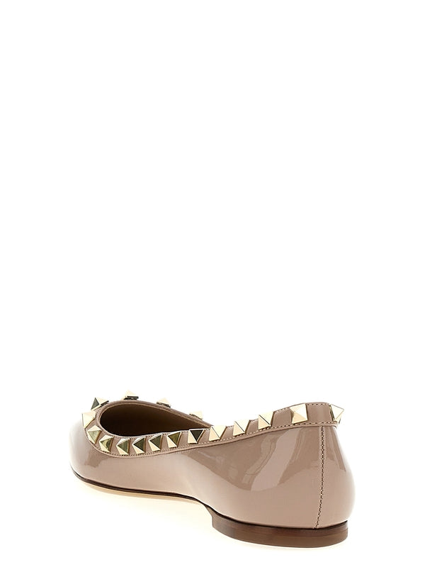 Rockstud
  Leather Flat Shoes